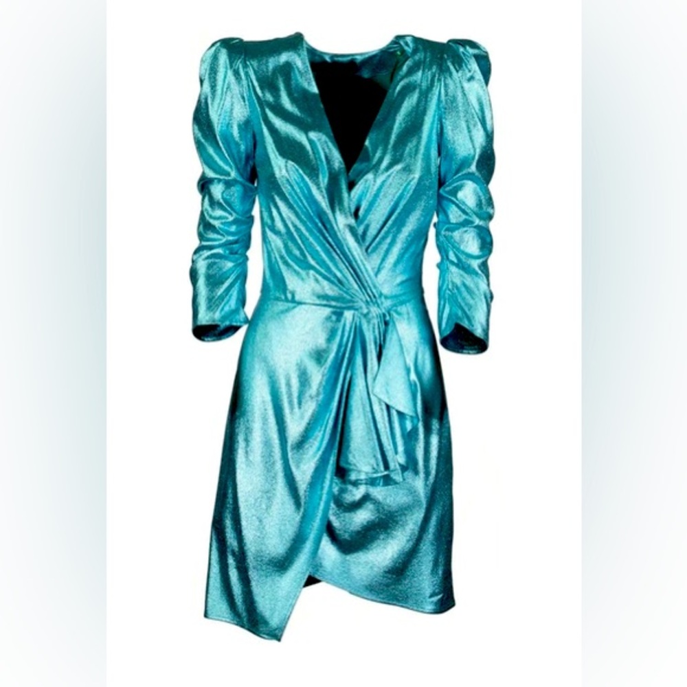ELISABETTA FRANCHI Short dress with balloon sleeves
